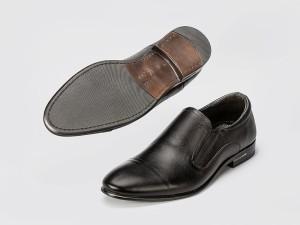 Мужские туфли с острым носком и серой подошвой Faber -112101_1