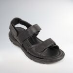 Купить Сандали мужские летние кожаные черного цвета Faber